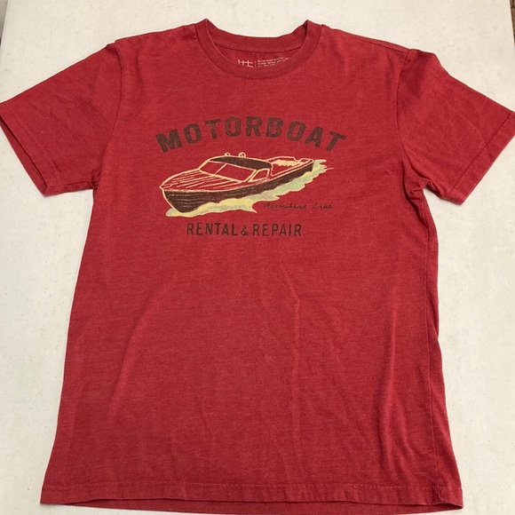 🎉HP🎉Fossil Brand T-shirt Motorboat rental & Repair - Picture 1 of 3